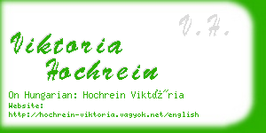 viktoria hochrein business card